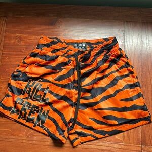 Kill Crew shorts in Tiger, size M.